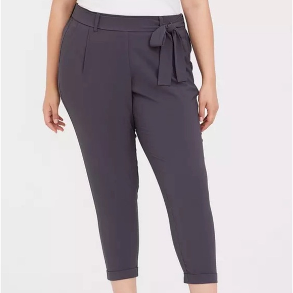 Torrid Size 2 Tie Front Cigarette Pant - Picture 1 of 4